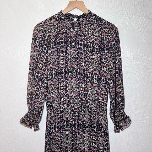 Misa Los Angeles Rania Dress in Black Floral - Picture 4 of 9